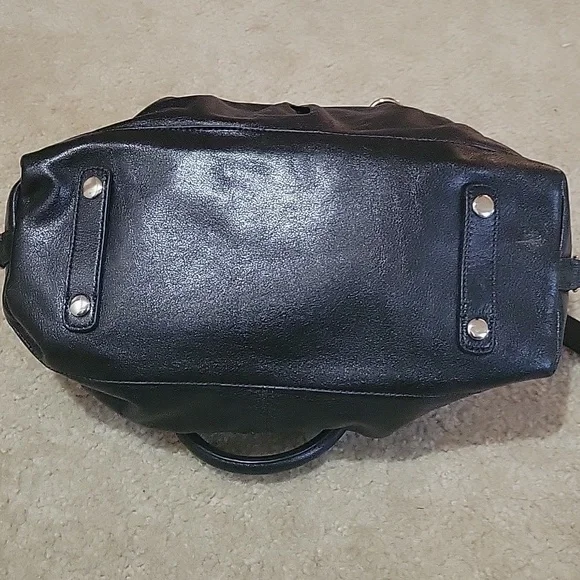 Black Leather Coach Bag. - Picture 7 of 12